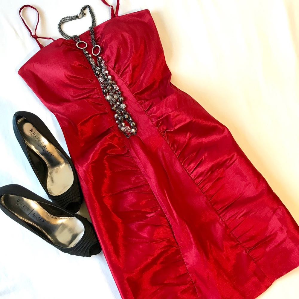 Calvin Klein Red Dress Size 2